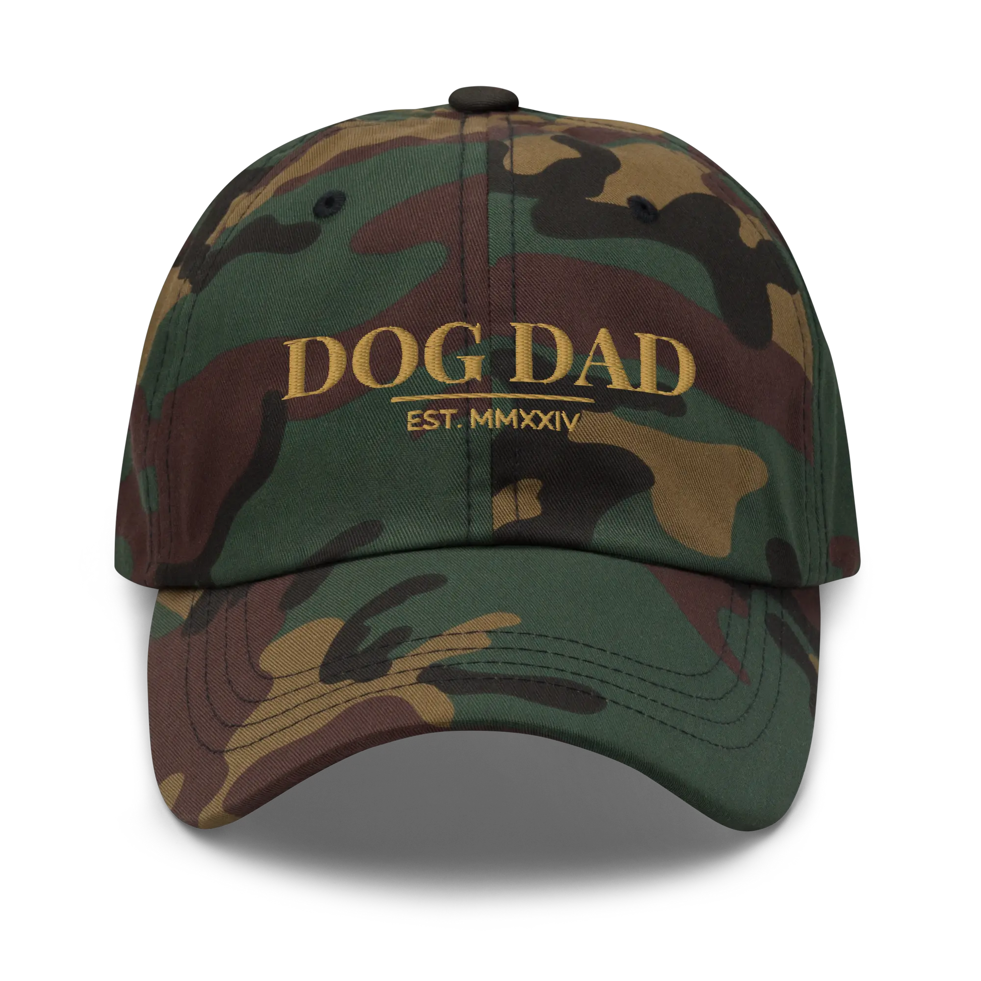 dog dad hat in camo