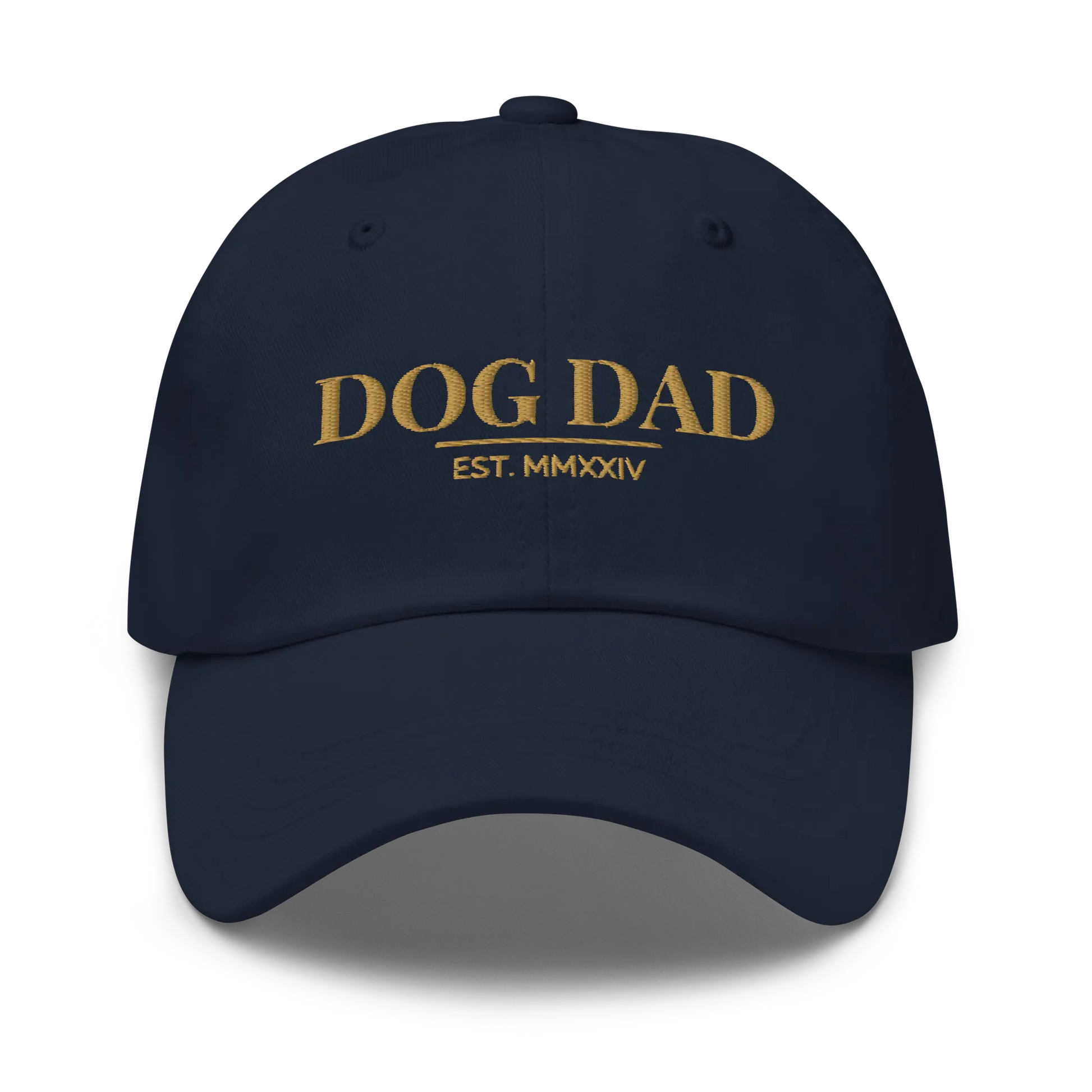 dog dad hat in navy blue