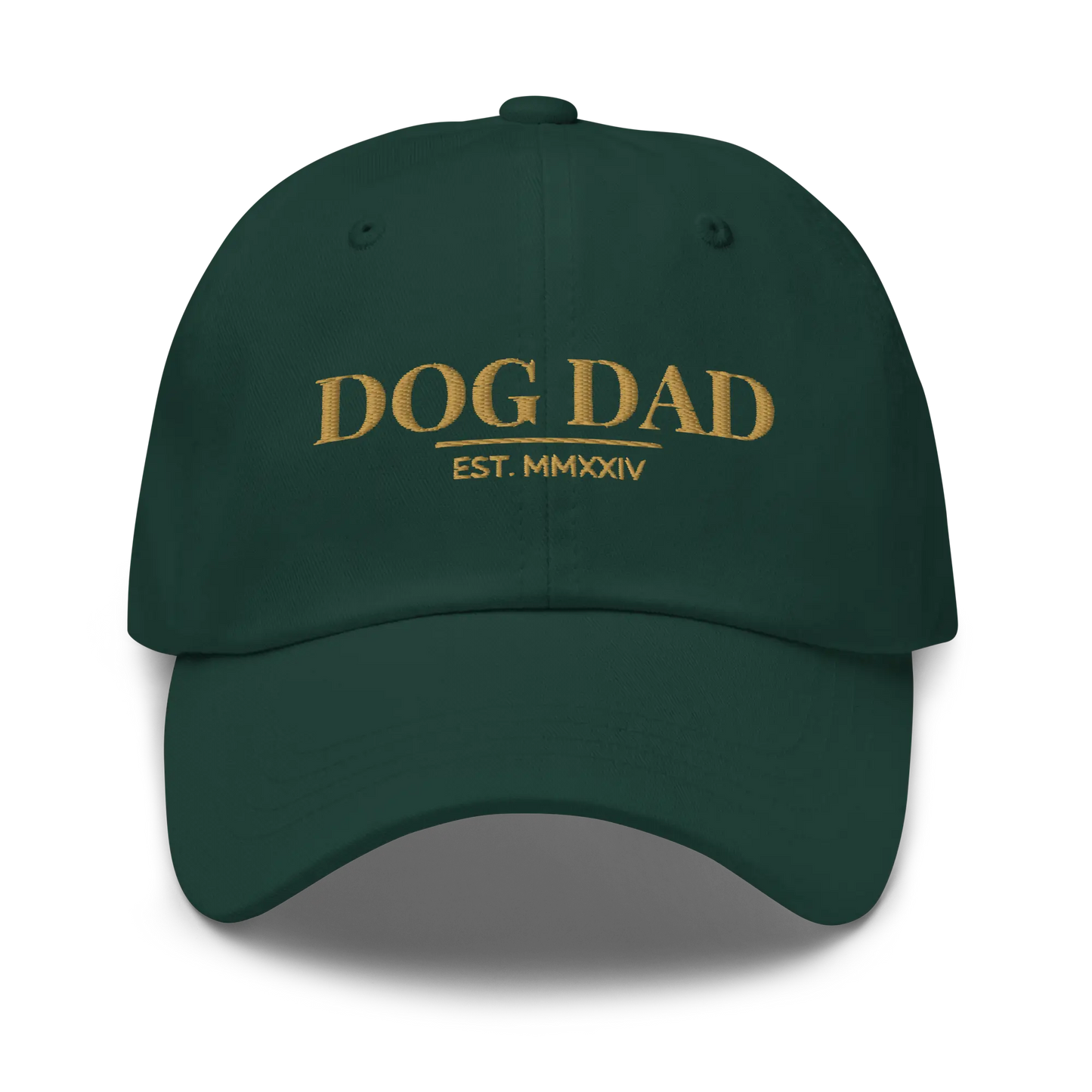 dog dad hat in spruce green