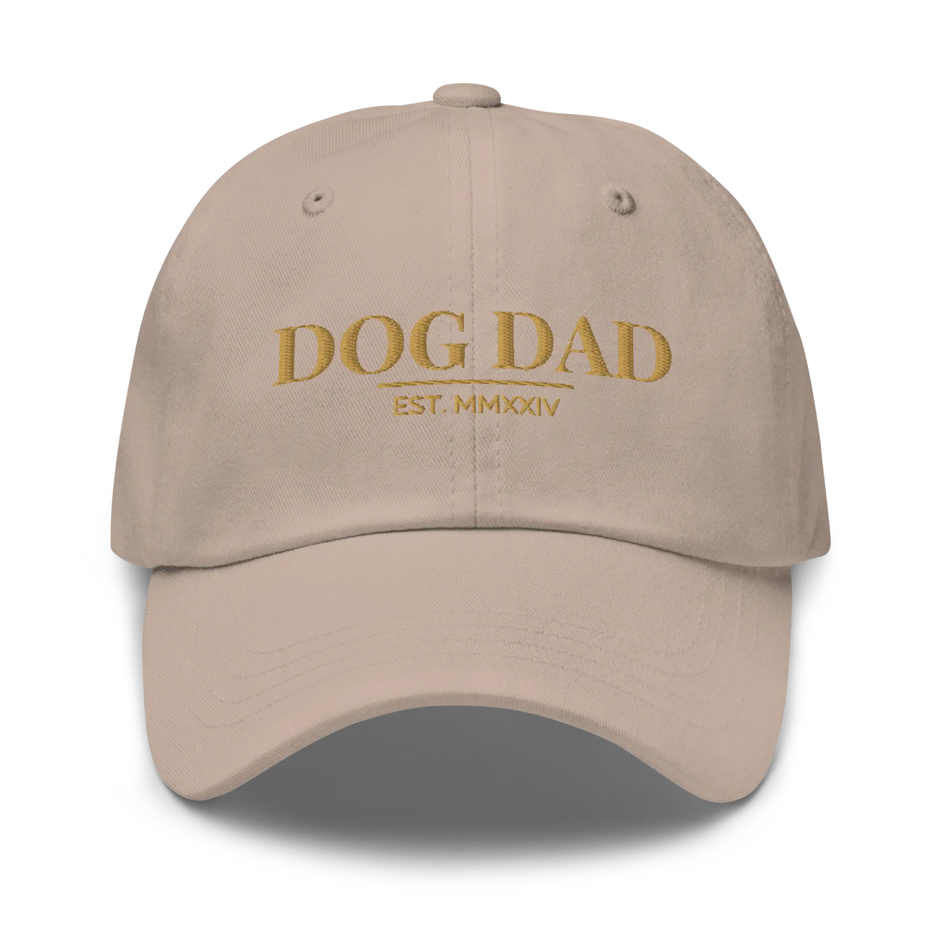 dog dad hat in stone