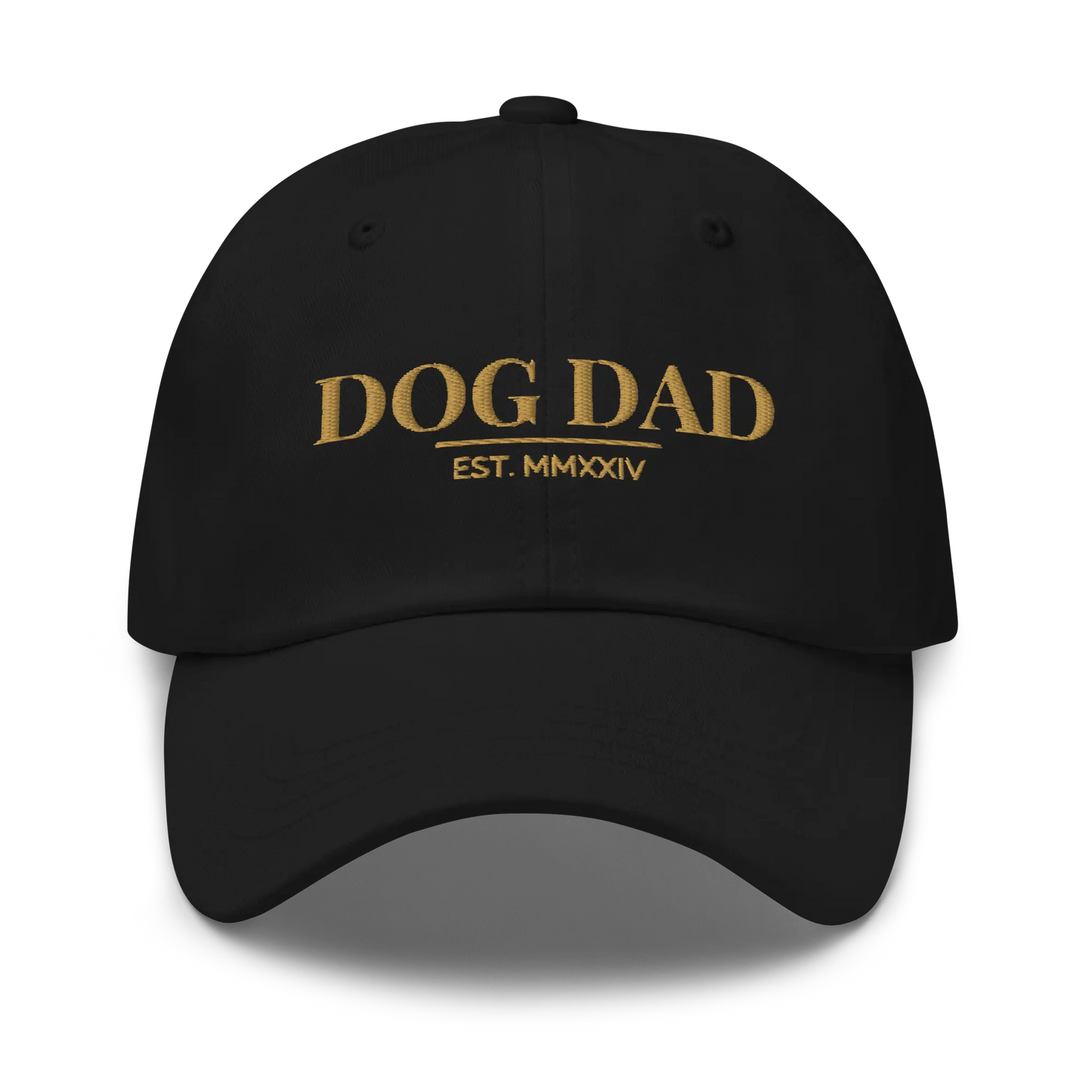 dog dad hat in black