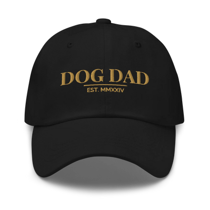dog dad hat in black