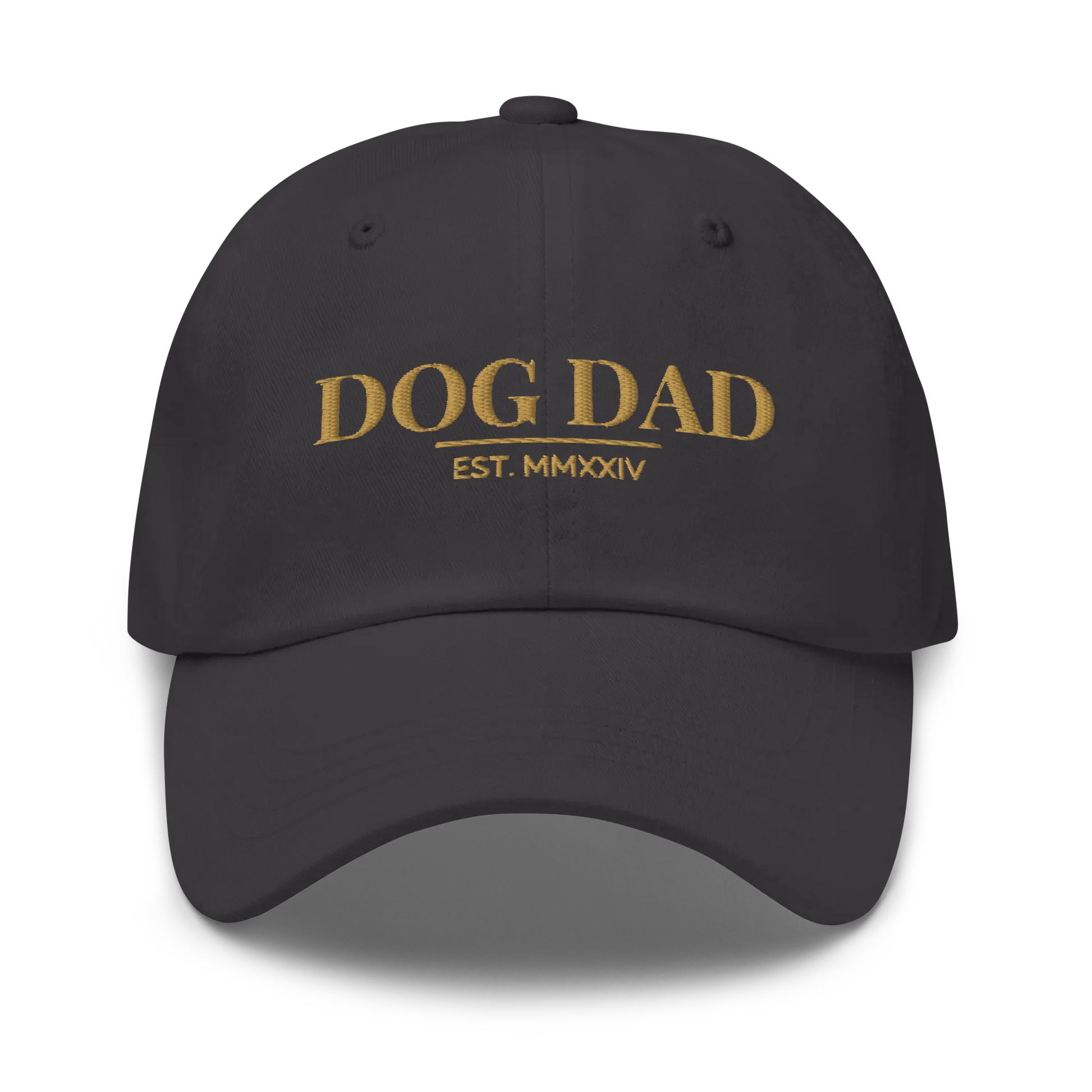 dog dad hat in grey