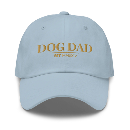 dog dad hat in light blue