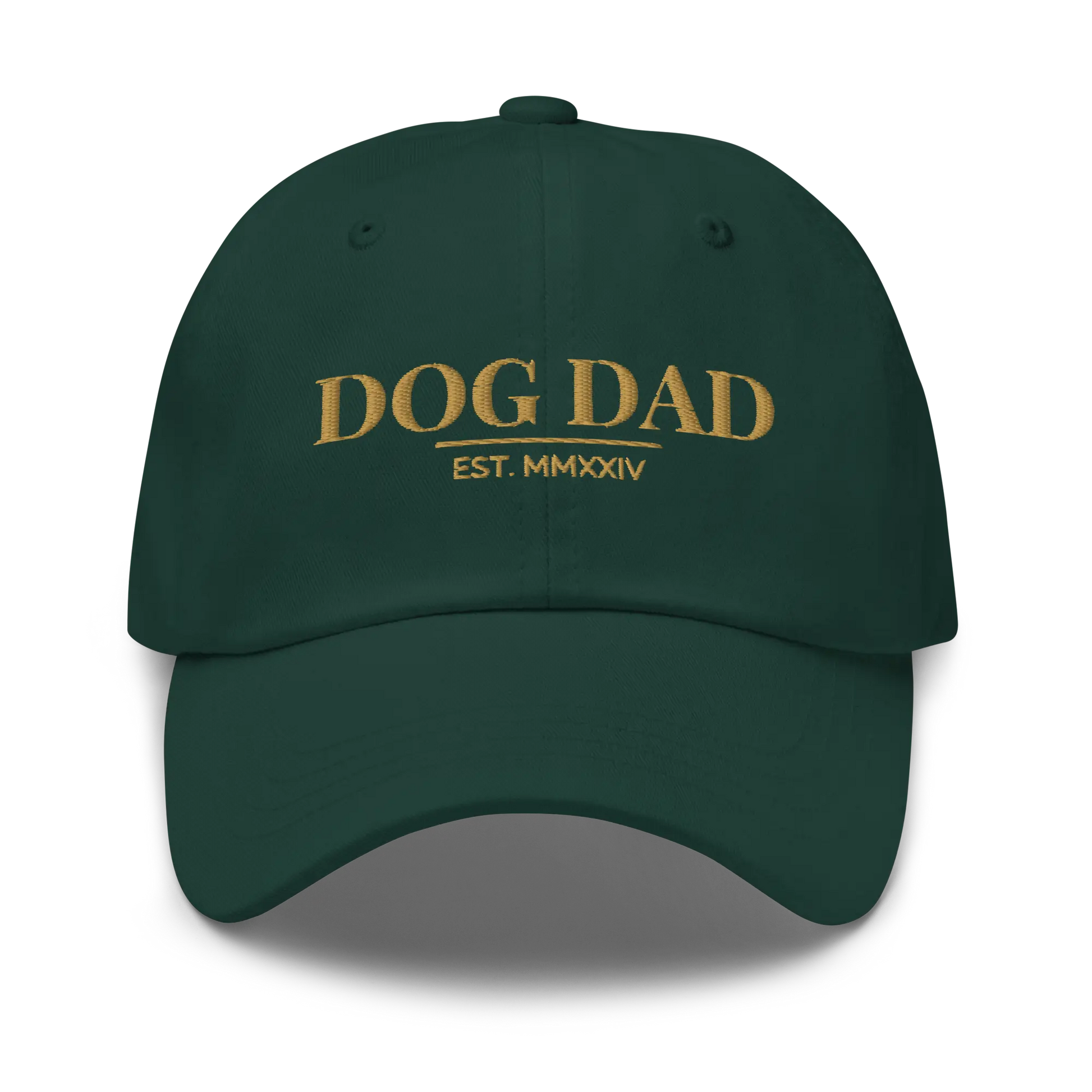 dog dad hat in spruce green