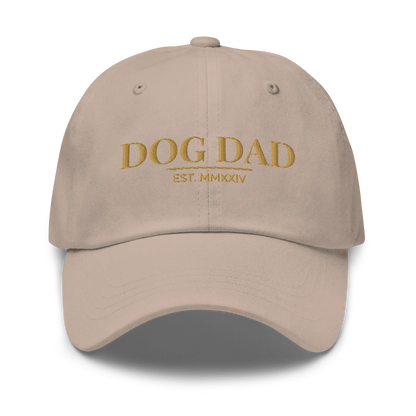 dog dad hat in stone